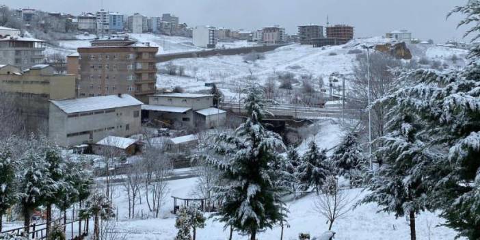 Samsun'un yüksek kesimleri beyaza büründü