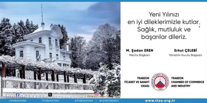 Trabzon Ticaret ve Sanayi Odası Yılbaşı reklamı 30.12.2023