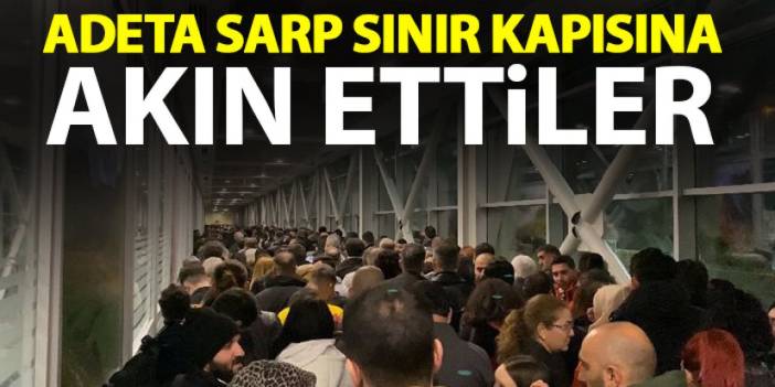 Sarp Sınır Kapısı'nda yılbaşı yoğunluğu