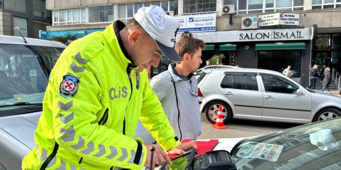 Samsun'da trafik denetlemesi! 32 araç men edildi