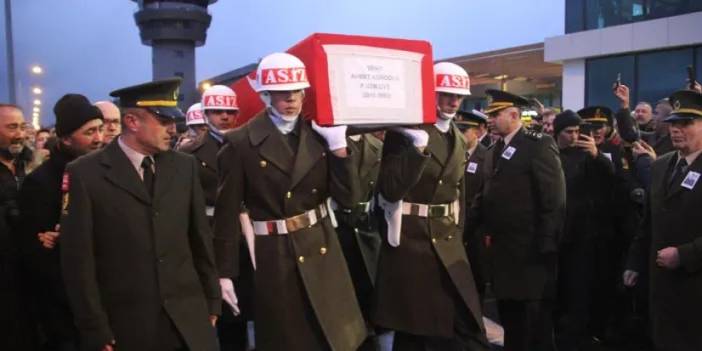 Giresunlu şehit Piyade Uzman Çavuş Ahmet Köroğlu'nun naaşı memleketine getirildi.