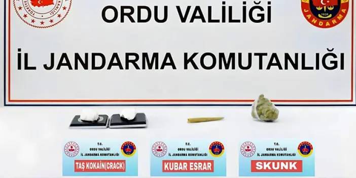 Ordu'da jandarmadan operasyon! Üzerinden uyuşturucu çıktı