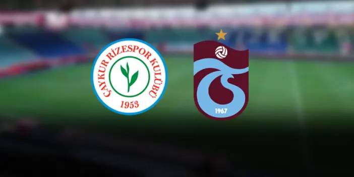 Trabzonspor'un Rizespor ilk 11'i belli oldu!