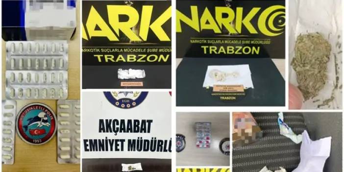 Trabzon'da ekiplerden ortak operasyon! Uyuşturucuya geçit yok