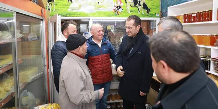 Akçaabat Belediye Başkanı Osman Nuri Ekim esnafla buluştu "En iyisinin peşinden..."