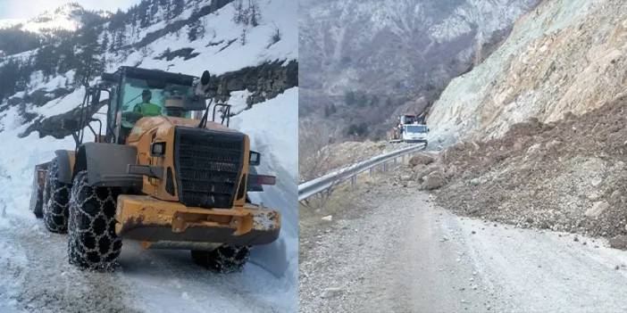 Artvin'de köy yollarında kar ile mücadele sürüyor