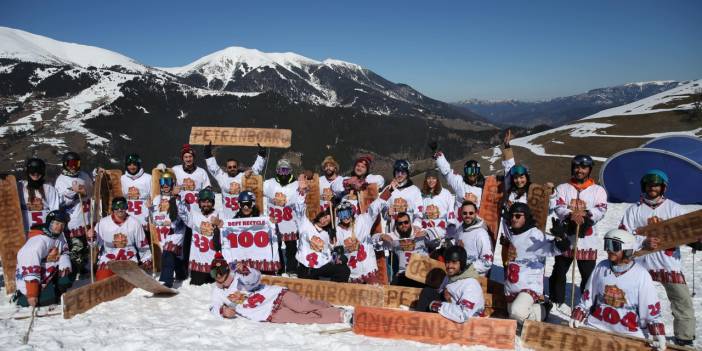 Rize'de "Redbull Petranboard" kayak şenliği