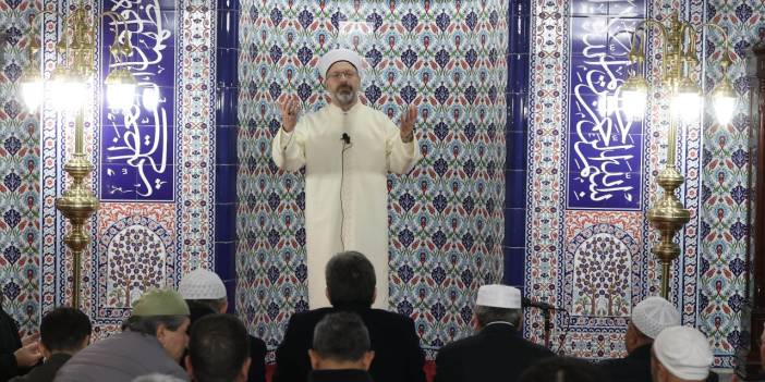 Diyanet İşler Başkanı Erbaş sabah namazı programında Samsun'da