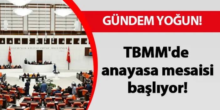 TBMM'de anayasa mesaisi başlıyor! Gündem yoğun