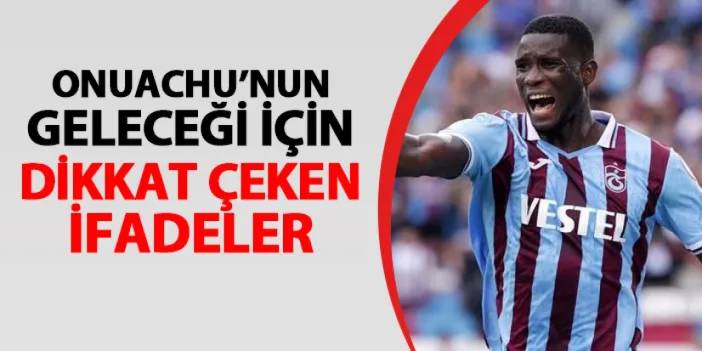 Onuachu'nun geleceği merak konusu olmuştu! Trabzonspor Başkanı Doğan'dan açıklama geldi