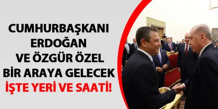 Cumhurbaşkanı Erdoğan ile Özel'in görüşmesinin yeri ve saati belli oldu