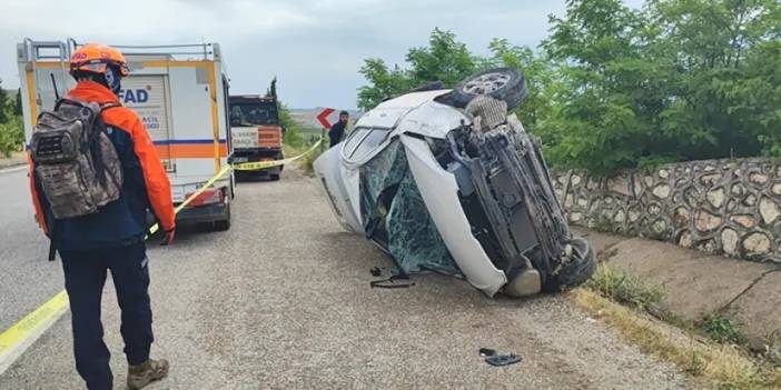 Adıyaman'da otomobil takla attı! 1 ölü, 1 yaralı