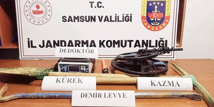 Samsun'da sit alanında kaçak kazı! 5 kişi yakalandı