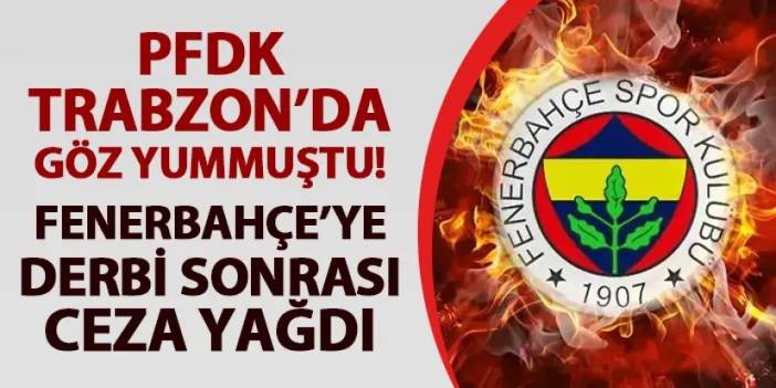PFDK'dan Fenerbahçe'ye ceza! Ali Koç, Mert Hakan Yandaş, İrfan Can Eğribayat...