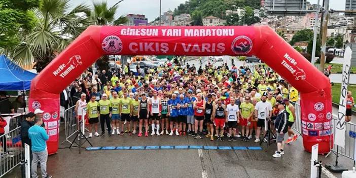 Giresun'da 7. Runkerasus Yarı Maratonu gerçekleştirildi