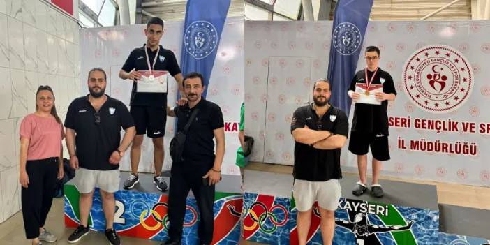 Trabzon'u Kayseri'de temsil ettiler! Yüzme ve futsalda başarılı sonuçlar