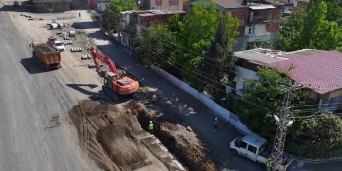 Samsun'da Canik'e su hattı