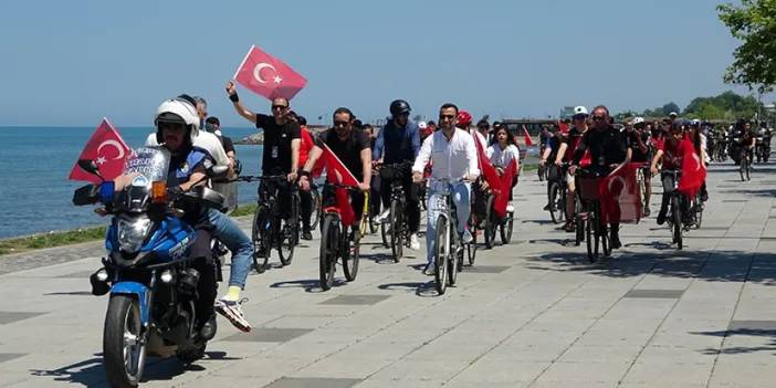 Ordu'da sağlık için pedal çevirdiler