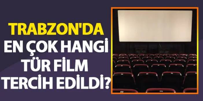 Trabzon'da en çok hangi tür film tercih edildi? 2023 yılında Trabzon'da kaç kişi sinemaya gitti?