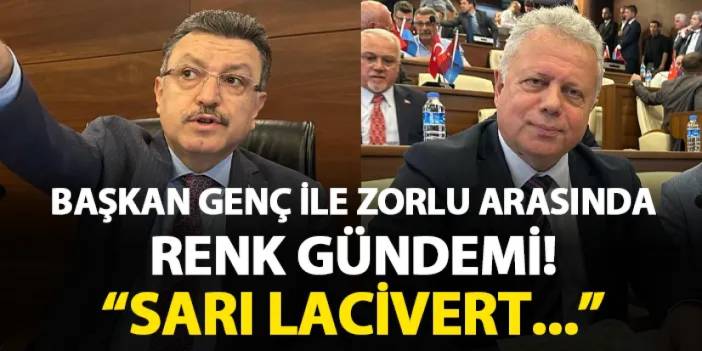 Trabzon'da Başkan Genç ile Cüneyt zorlu arasında renk gündemi! "Sarı lacivert..."