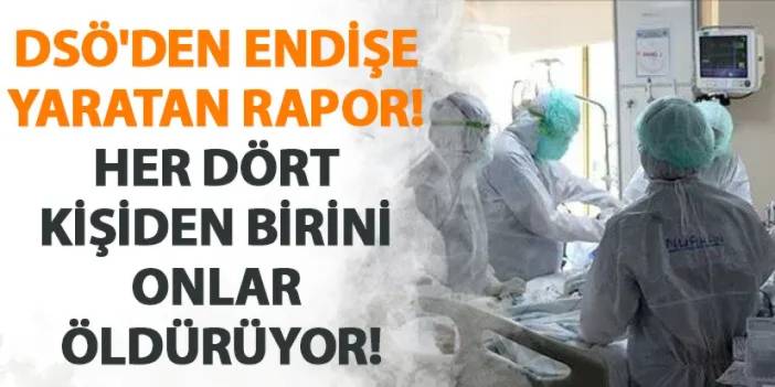 DSÖ'den endişe yaratan rapor! Her dört kişiden birini onlar öldürüyor!