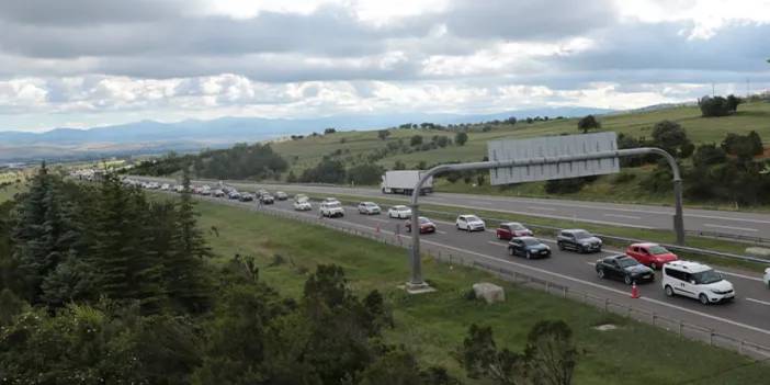 Gerede - Karadeniz yolunda trafik durma noktasında