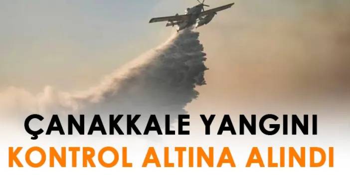 Çanakkale yangını kontrol altına alındı