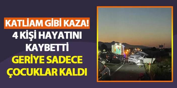 Konya'da feci kaza! 2 aileden geriye sadece çocuklar kaldı