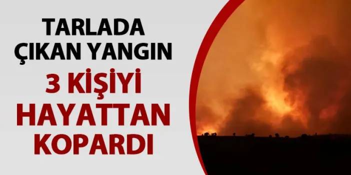 Diyarbakır’da tarla yangını: 3 ölü, 9 yaralı