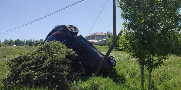 Van'da feci kaza! Takla atan otomobildeki 2 kişi yaralandı