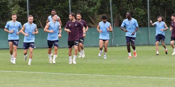 Trabzonspor'da yeni sezon hazırlıkları! Sabah antrenmanı tamamlandı