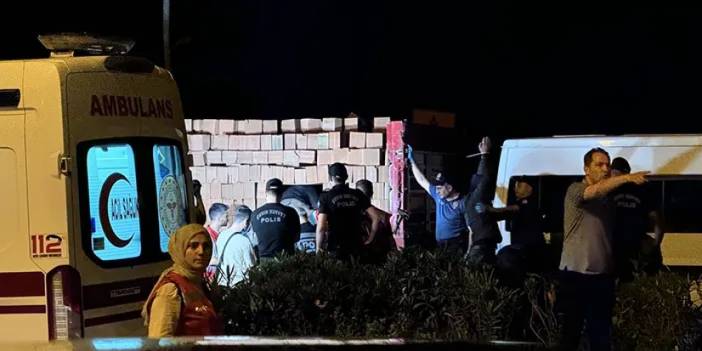 Rize'de tuğla tırında yakayı ele verdiler! 30 kişi yakalandı