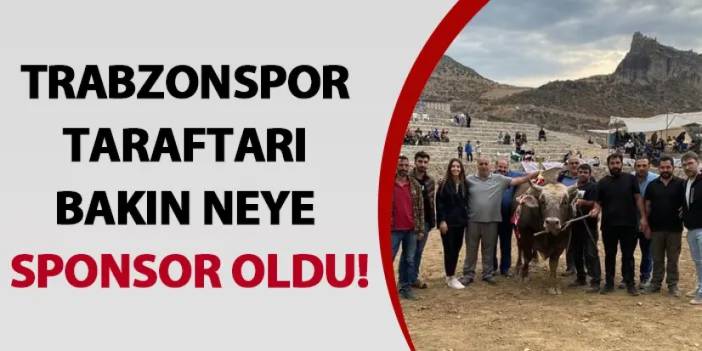 Trabzonspor taraftarı bakın neye sponsor oldu!