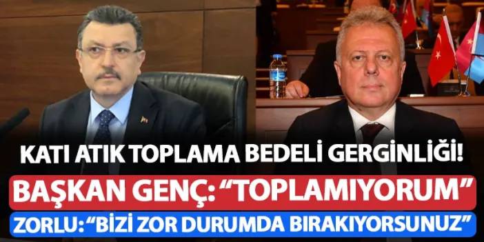 Trabzon'da katı atık toplama bedeli gerginliği! "Ben toplamıyorum"