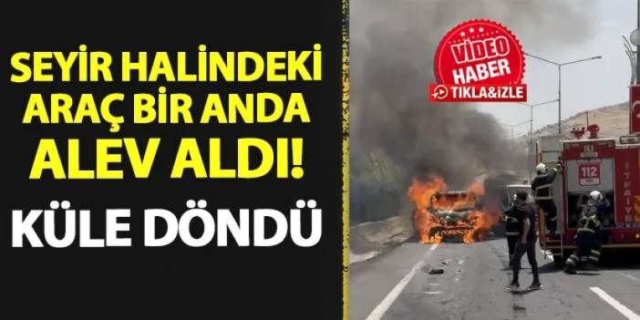 Mardin'de seyir halindeki araç bir anda alev aldı! İtfaiye ekipleri müdahale etti