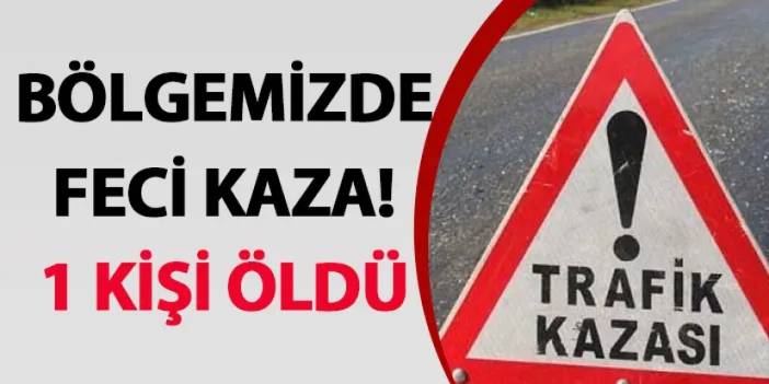 Gümüşhane’de feci kaza! 1 kişi öldü