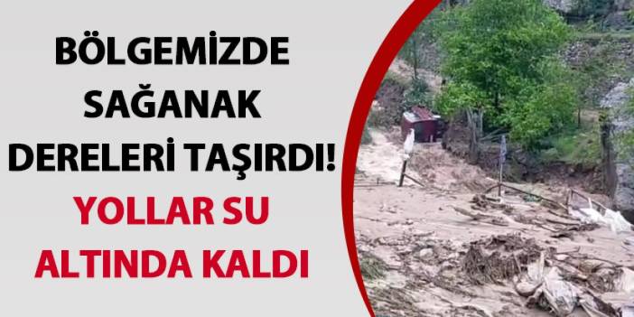 Artvin’de sağanak dereleri taşırdı! Yollar sel altında