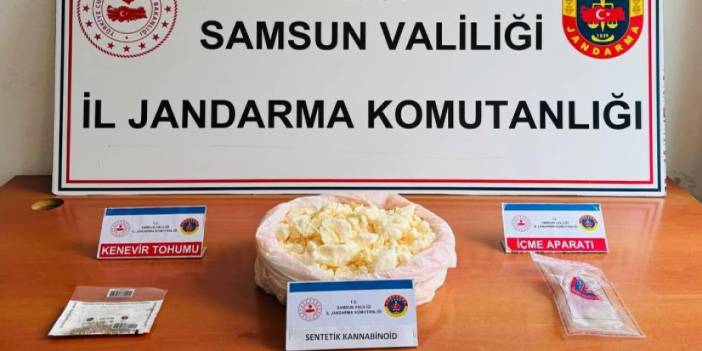 Samsun'da 4 kilo bonzai ele geçirildi