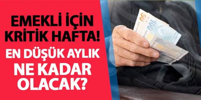 Emekliler için kritik hafta! En düşük aylık ne kadar olacak?