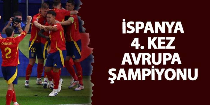 İspanya 4. kez Avrupa şampiyonu