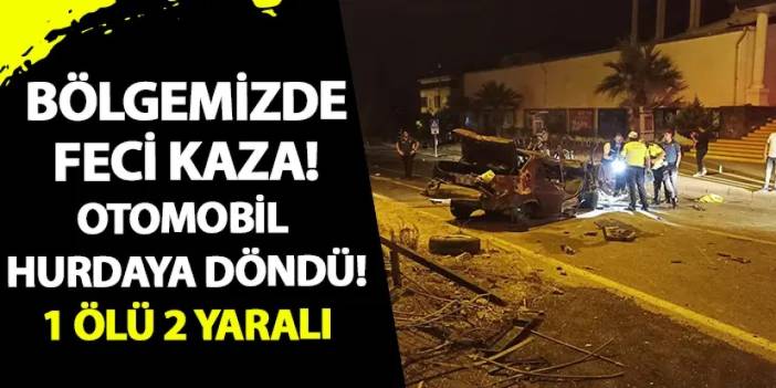 Samsun'da otomobil bariyerlere çarptı! 1 ölü, 2 yaralı