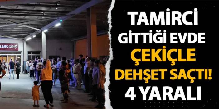 Aydın'da tamirci gittiği evde çekiçle dehşet saçtı! 4 yaralı