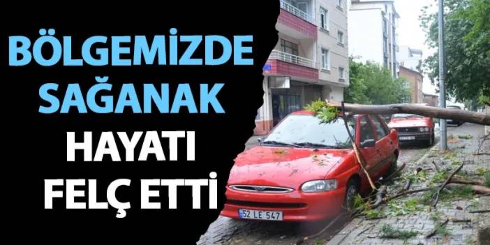 Ordu’da sağanak hayatı felç etti