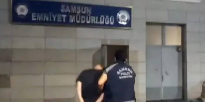 Samsun’da motosikletten çıkanlar şaşırttı