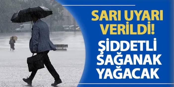 Trabzon’da sarı uyarı verildi! Şiddetli sağanak