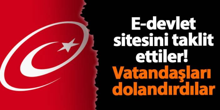 Diyarbakır'da E-devlet sitesini taklit ettiler! Vatandaşları dolandırdılar