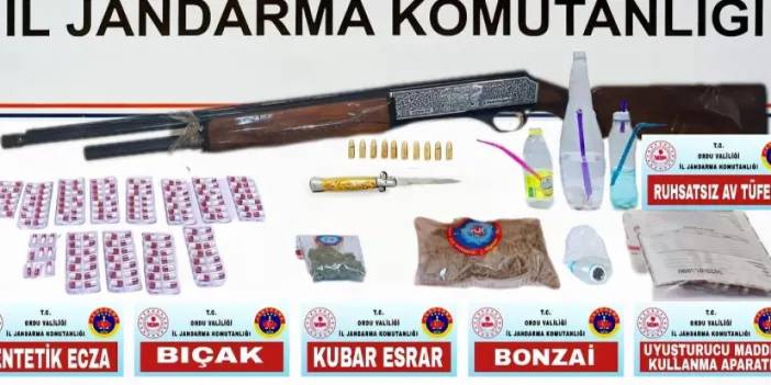 Ordu’da zehir baskını! 6 tutuklama