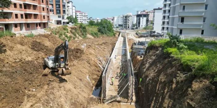 Samsun’da Sazak Deresi ıslah ediliyor