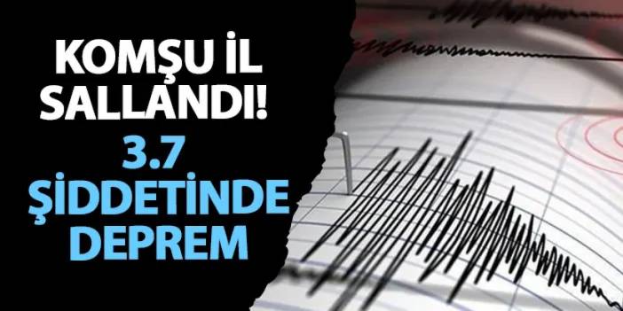 Gümüşhane sallandı! 3.7 şiddetinde deprem