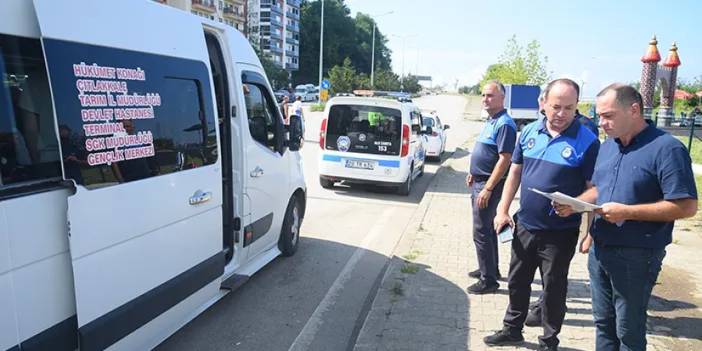 Giresun'da dolmuşlara klima denetimi